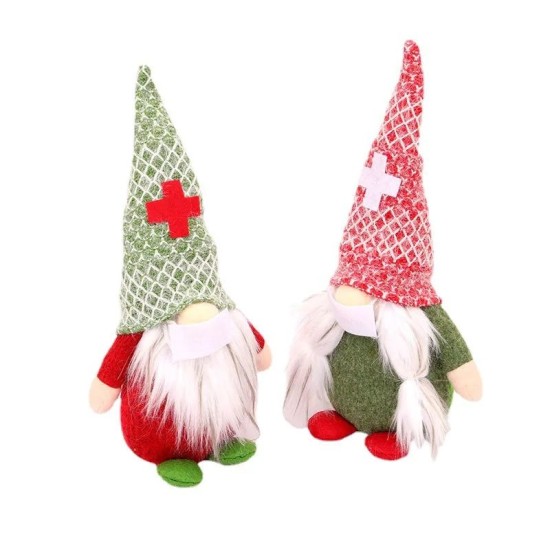 CHRISTMAS DOCTOR & NURSE GNOME