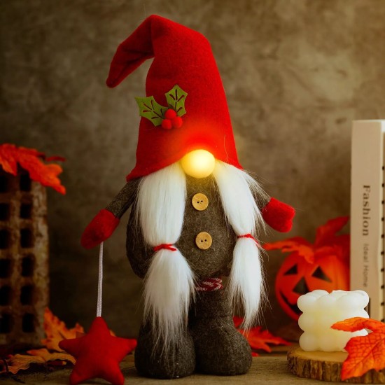 CHRISTMAS GLOWING RETRACTABLE GNOME