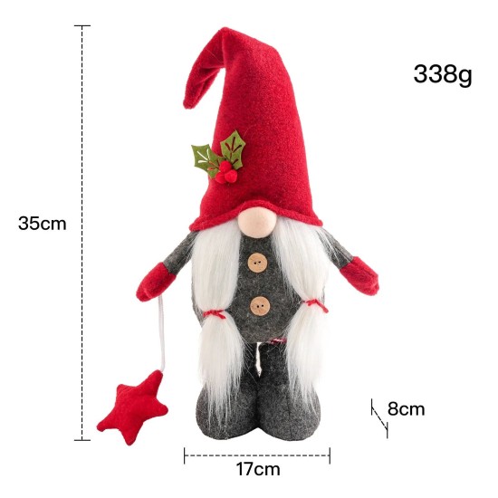 CHRISTMAS GLOWING RETRACTABLE GNOME