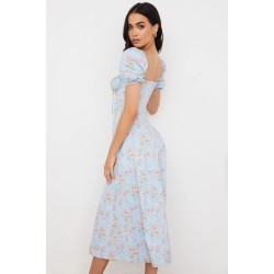 PRINT PUFF SLEEVE SUNDRESS