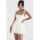 IVORY A-LINE MINI DRESS