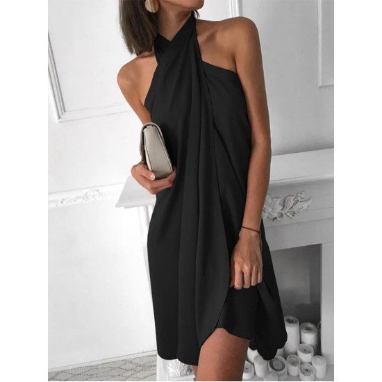 CASUAL CRINKLE MINI DRESS