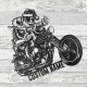 Custom Santa Claus Motorcycle Metal Art