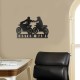 Custom Couple Biker Metal Wall Art