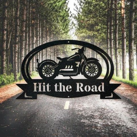 Custom Motorcycle Metal Sign-Fathers Day Gift-Personalized Metal Art